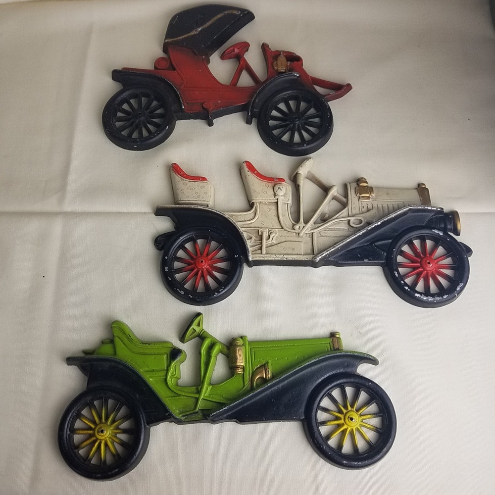 Vintage Cars Metal Art Wall Decor Midwest‎ Products Piece Buick Set of 3 - Picture 2 of 13